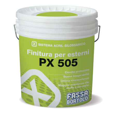 PITTURA ACRILSILOSSANICA FASSA PX 505 BASE PASTEL/BCO LT.14