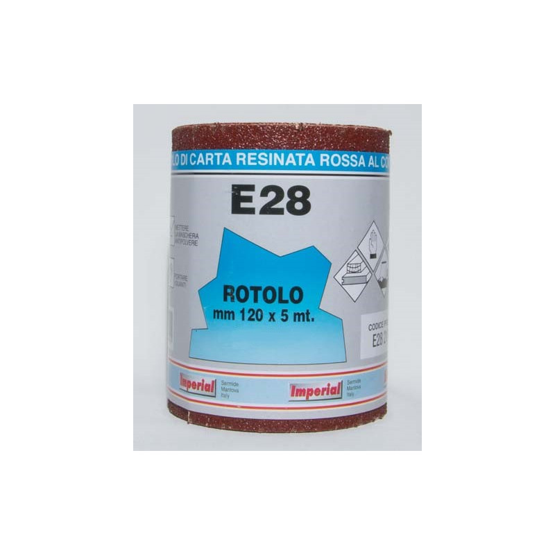 MINI ROTOLO E28  mt.5x120mm. GRANA 60