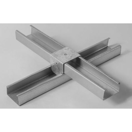 CAVALIERE PER DOPPIA ORDITURA C/FORO @6 PER PROFILO DA SOFFITTO 27/47-48-49-50