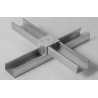 CAVALIERE PER DOPPIA ORDITURA C/FORO @6 PER PROFILO DA SOFFITTO 27/47-48-49-50