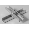 CAVALIERE ORTOGONALE MULTIFUNZIONE PER PROFILO DA SOFFITTO 27/50 BORDI ARR.