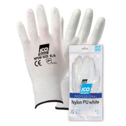 GUANTO NYLON PU WHITE XL