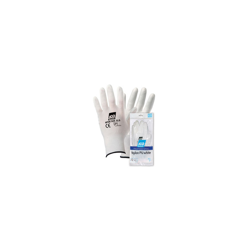 GUANTO NYLON PU WHITE XXL