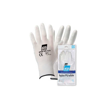 GUANTO NYLON PU WHITE XXL