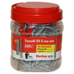TASSELLO FISCHER SX 6  6 S PROPACK BARATTOLO 200PZ