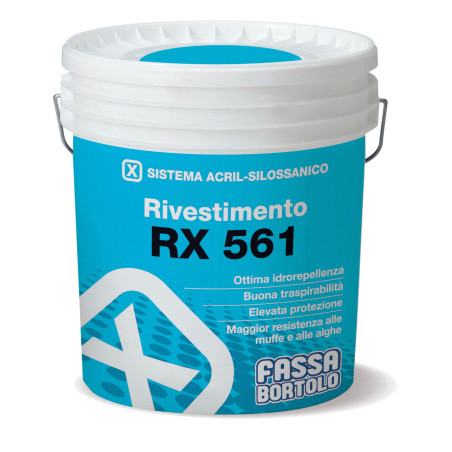RIVESTIMENTO ACRILSILOSSANICO FASSA RX 561 1,5MM PASTEL/BCO KG.25