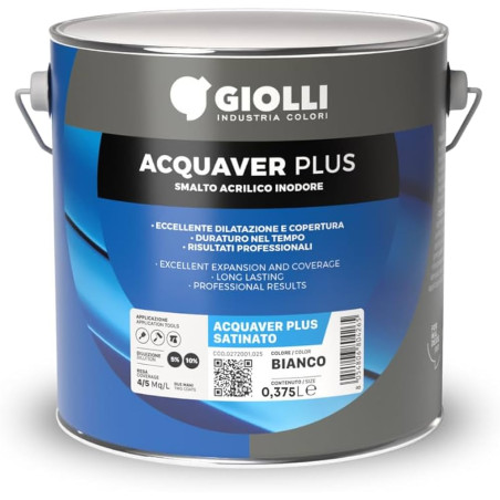 ACQUAVER PLUS SMALTO SATINATO BV BIANCO LT.0,75