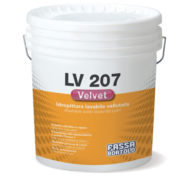 PITTURA LAVABILE LV207 FASSA BIANCO/PASTEL LT.1